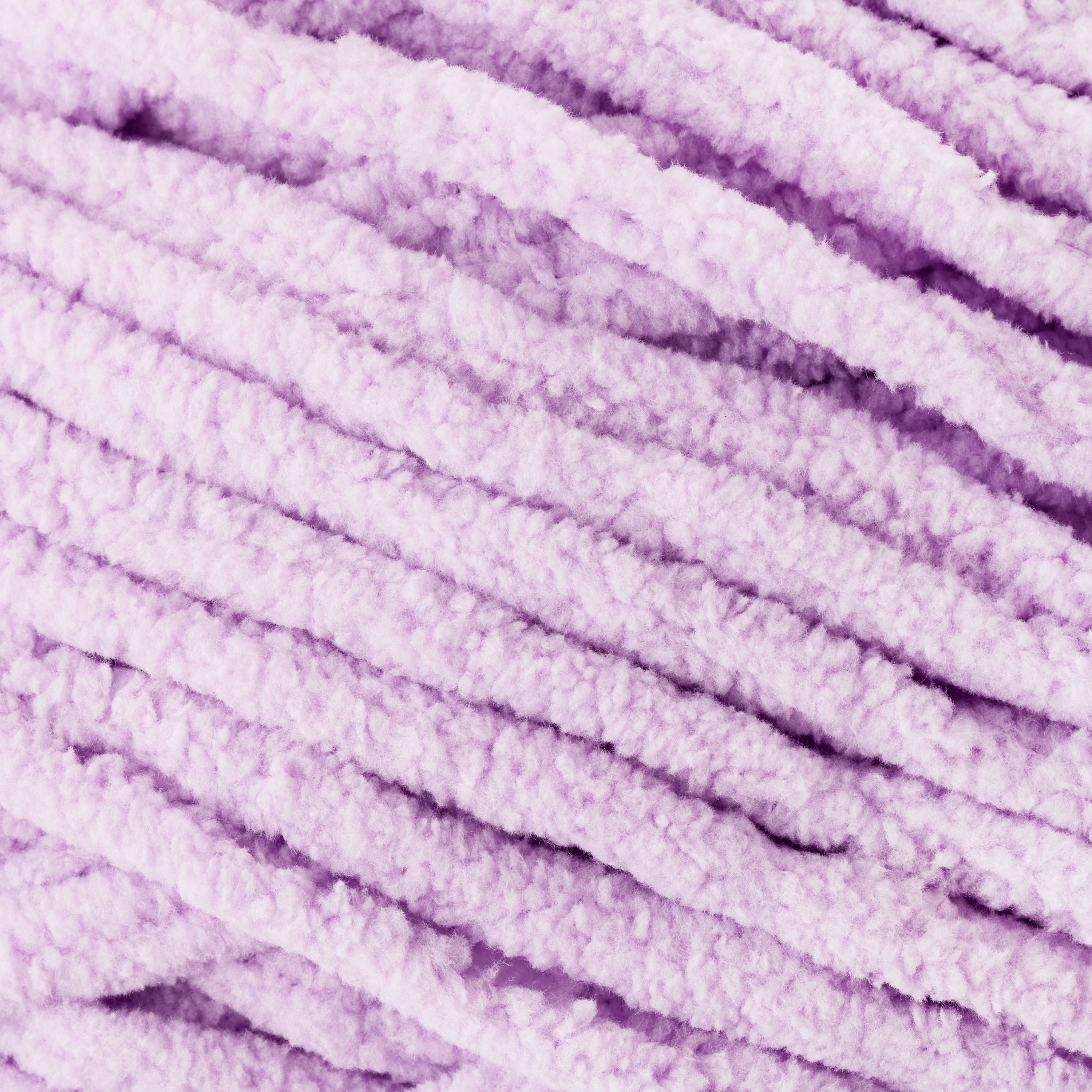Mainstays Cozy Chenille, Bulky, 100% Polyester, Yarn, Lilac, 220 yd, Pack of 4