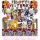 thumbnail image 3 of Decoración de fiesta de cumpleaños con temática de Narutoed, Bandera de Riman, tarjeta de inserción de pastel, globo, encanto en espiral, arreglo de fiesta, decoración Interior, 3 of 5