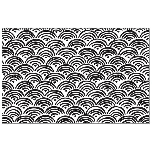 CounterArt "Black Arches" 24-Sheet Premium Paper Placemats
