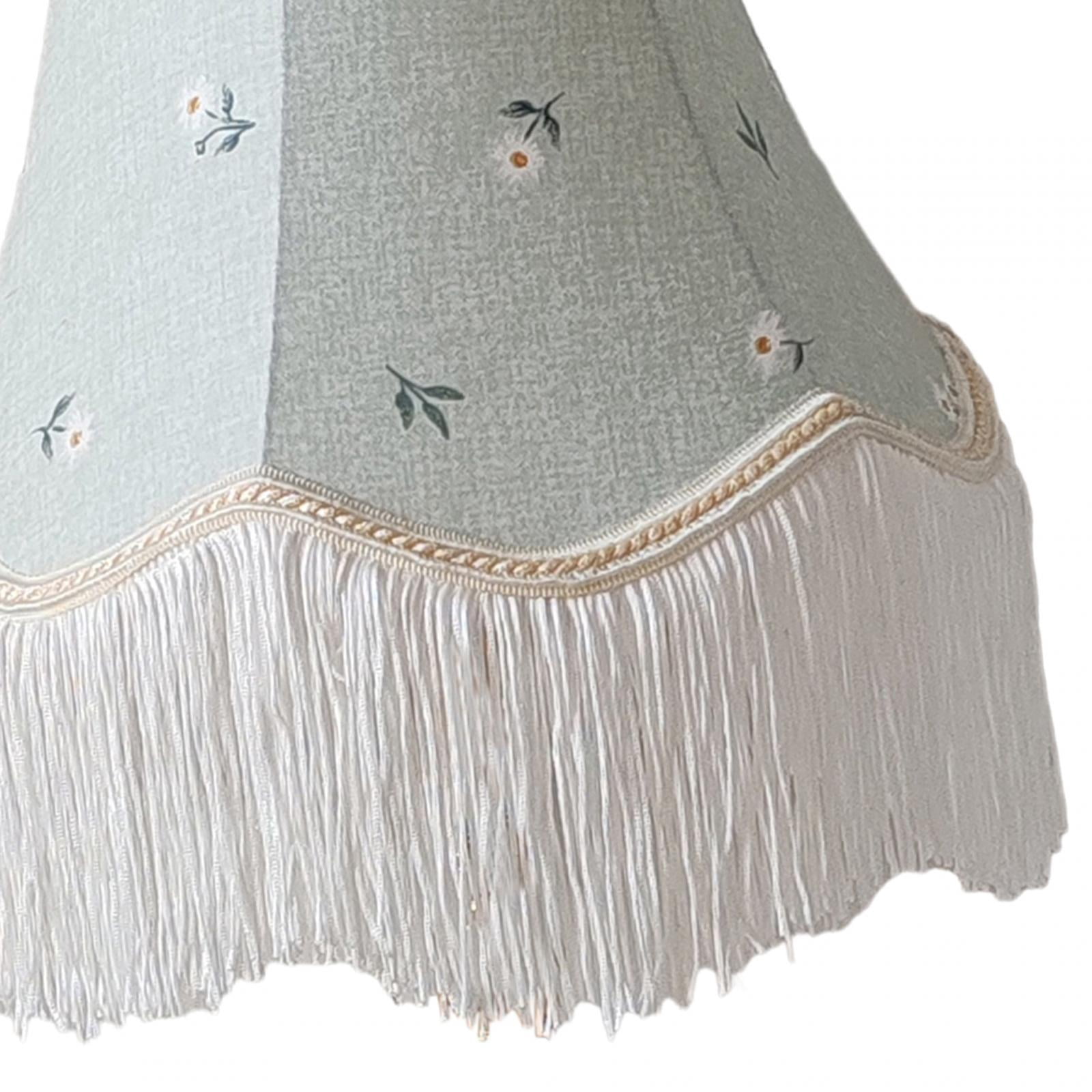 Gazechimp Bedside Light Shade Tassel Fresh Table Lamp Shade for Bedroom Cafe Farmhouse Style A