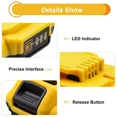 thumbnail image 6 of 1 PACK 20V 3Ah Replacement for DeWalt Lithium Battery DCB204, 6 of 6