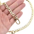 thumbnail image 1 of HAHIYO Mini Pochette Monedero Correa de Cadena Delgada Ancha 7 mm para LV Longitud 15,7 Pulgadas Extra Gruesa 2,6 mm Oro Brillante para Bolso Cartera Embrague Cómoda Correa Plana de Metal 1 Paquete, 1 of 5