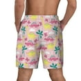 thumbnail image 3 of Kdxio Dinosaur Print Men's Swim Trunks with Compression Liner 7 Inch Inseam Quick Dry Swim Shorts, 3 of 7