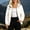 White, variant on Hueook Windbreaker Jacket for Women Zip Up Hooded Lightweight Coat with Pockets Casual Outdoor Running Jacket Black 3X