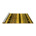 thumbnail image 2 of Ahgly Company Machine Washable Indoor Square Oriental Yellow Industrial Area Rugs, 7' Square, 2 of 4