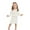 White, variant on LSLJS Boys Girls Robe Kids Flannel Hooded Bathrobe Toddler Plush Robes with Belt for Girls, Robes Gifts for Teen Girls & Boys