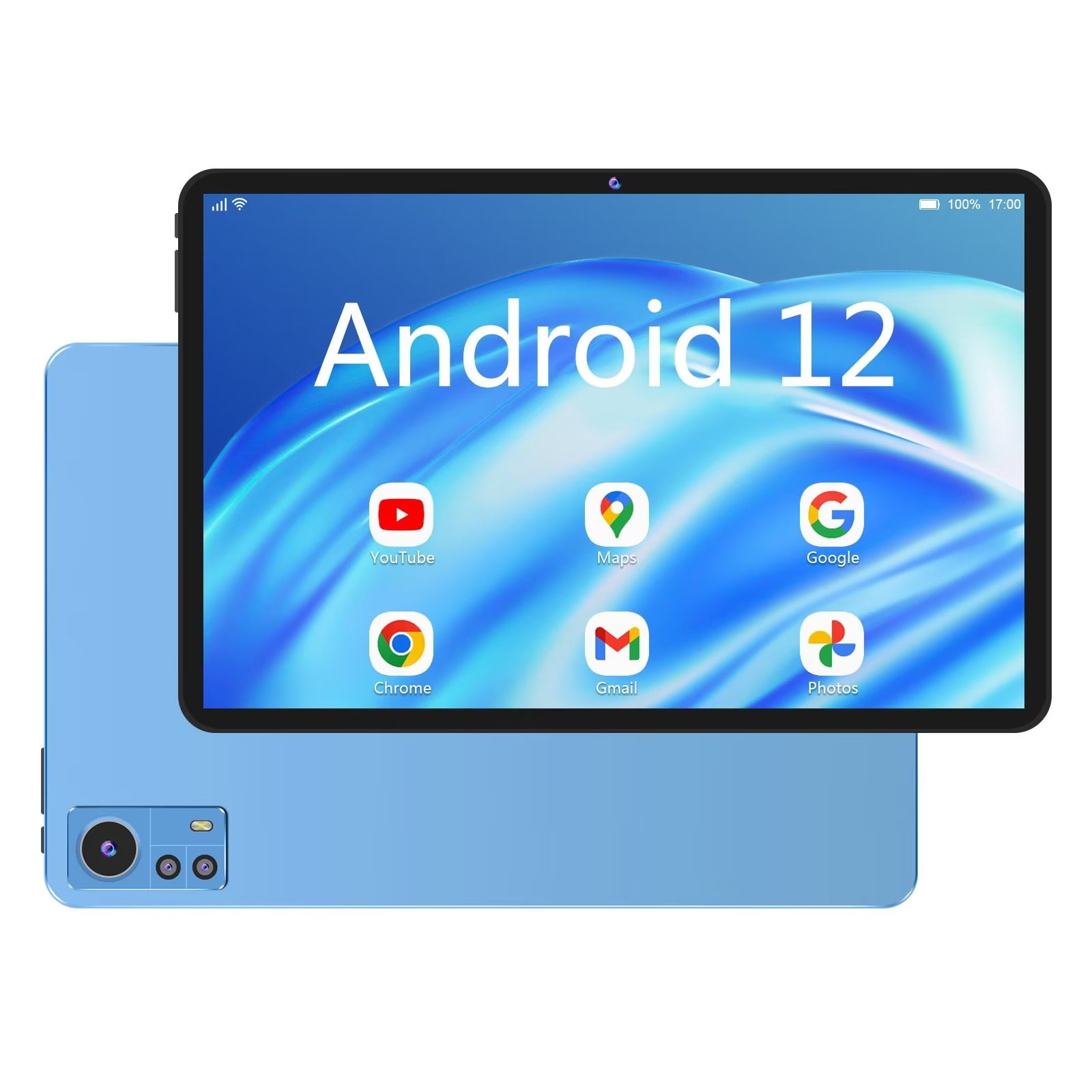 Tablette tactile Vanwin Tablette Tactile Écran 10.4 2K Android 12,12GB+512GB,Batterie  8350mAh, Caméra 8MP+13MP, Protection des yeux, Bleu