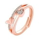 thumbnail image 2 of Anillos para mujeres, regalos para mujeres Corazón a corazón Boca viva Temperamento Femenino En forma de corazón Apertura de un anillo, 2 of 2