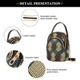 thumbnail image 4 of FORMRS Crossbody Bag for Women Quilted Travel Shoulder Cell Phone Purse with Chain Strap Handbag, Green Tartan Pattern, 4 of 7