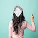 thumbnail image 4 of 4 Pieces Elastic Hair Scarf Headband Print Vintage Turban Hair Scarves Cotton Headwrap Triangle Kerchief Head, 4 of 5