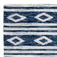 thumbnail image 2 of SAFAVIEH Micro-Loop Briony Diamond Striped Wool Area Rug, Navy/Ivory, 5' x 8', 2 of 4