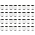 thumbnail image 1 of Frascos de plástico Novelinks de 240 ml con tapas negras sin BPA (paquete de 32), 1 of 7