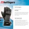 thumbnail image 4 of HOTFINGERS Men's Focus Cold-Weather Gloves, Color: Dark Heather Gray/Black, Size: XL, 4 of 6