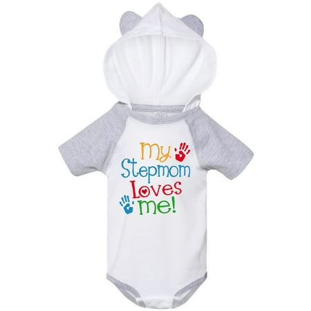 

Inktastic My Stepmom Loves Me Outfit Gift Baby Boy or Baby Girl Bodysuit