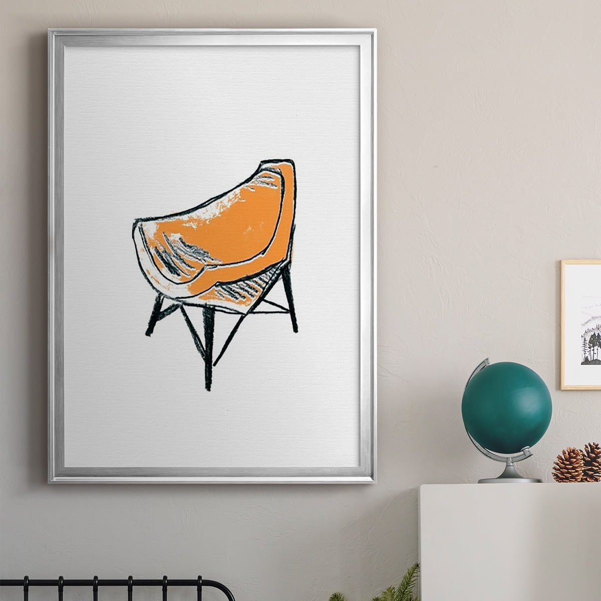 Take a Seat XII Premium Framed Print, in Gold, Black, or Silver - Ready to Hang