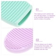 thumbnail image 4 of Silicone Makeup Brush Cleaner Mat for Thorough Cleaning Durable Reusable Assorted Color 6pcs, 4 of 9