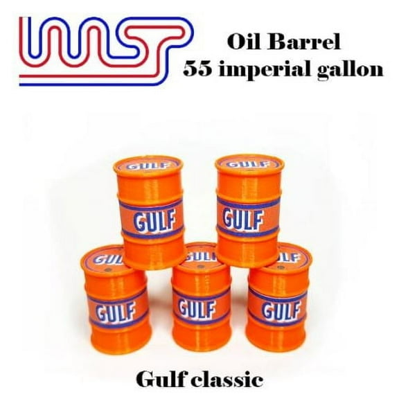Gulf Classic 5 x Barrel Drum 1:32 Scale Slot Car Track Scenery Wasp 55