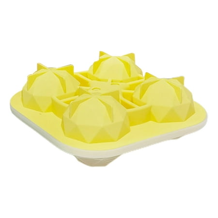 

Pengpengfang 2 Pcs Ice Cube Tray Food Grade Removable Lid 4 Grids Whiskey Chilling Wine Ice Ball Mold for Home