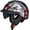 Matte Eagels X-Large, variant on Motorcycle Protective Helmet, Half Face Face, Sun Vis Visite, Quick Release Buckle, Dot Certified Cycle Retro Cruiser Helmet for Men and Women, Adjustable