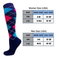 thumbnail image 6 of 7 Pairs Compression Socks for Men & Women 15-20 mmhg Graduated Athletic for Running Nurses Shin Splints Flight Travel, 6 of 7