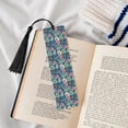 thumbnail image 4 of Kdxio Colorful Flowers Print Metal Tassel Bookmarks,Perfect Gift for Art Lovers and Bookworms Metal Bookmarks for Women, 4 of 8