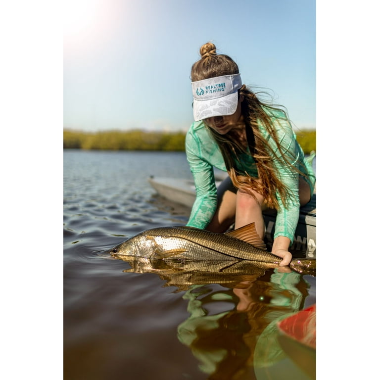 Realtree Women's Fishing Camo UV Protection Shirts and Hoodies Long Sleeve for Fishing, Running and Hiking