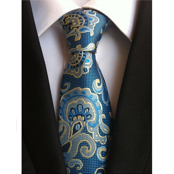 Men's Fashion Flower Paisley JACQUARD WOVEN Necktie Wedding Party Ties