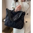 thumbnail image 2 of Kukuzhu Quilted Tote Bag for Women Padding Down Hobo Bag Casual Large Shoulder Bag, 2 of 6