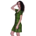 thumbnail image 3 of Moomaya Printed MidiDressFor Women Short Sleeves Above Knee-Length Summer Casual Dresses, 3 of 5
