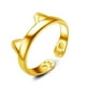 thumbnail image 2 of Anillos para mujer, regalos para mujer, anillo chapado para orejas, anillo para el pulgar, regalo para mascotas, anillo de oro, 2 of 2