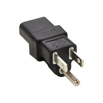 Eaton Tripp Lite Series NEMA 5-15P to C13 Power Cord Adapter - 15A, 125V, Black - Power connector adapter - NEMA 5-15P to power IEC 60320 C13 - AC 125 V - 15 A - black - North America