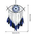 thumbnail image 5 of IMossad Evil Eye Dream Catcher-Blue Black Dream Catchers Handmade Feather Evil Eye Wall Hanging Ornament Home Decor for Bedroom Livingroom Yard, Blessing Craft Gift Bring Good Luck, 5 of 5