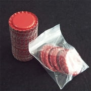 100pcs 1'' Flat Linerless Double Sided Painted Flattened Bottle Caps Craft