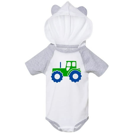 

Inktastic Cute Green Tractor Gift Baby Boy or Baby Girl Bodysuit