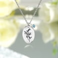 thumbnail image 3 of JeenMata December Birth Flower Holly Berry Necklace - Personalized Floral Gift for Women, 3 of 6