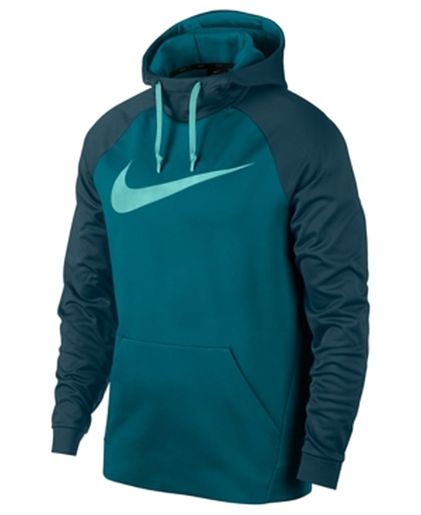 Nike - Nike NEW Blue Mens Size XL Therma Dri-Fit Mock-Neck Hooded ...