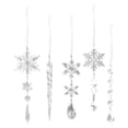 thumbnail image 2 of 4uds. 10 Uds. Colgante de hielo de copo de nieve, cristal acrílico, suministros de fiesta transparentes, 2 of 2
