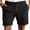 Black -BS19, variant on Nestiefly Mens Linen Shorts Elastic Waist Shorts Casual Summer Lightweight Cotton Linen Pants with Pockets Coffee L