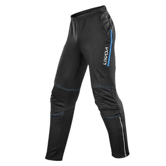 Thermal Men Rainproof Cycling Pants Thermal Fleece Windproof Winter Riding Running Sports Trousers Pants