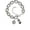 C, variant on Pair of Dice -S- Pebble Initial Diana Bracelet