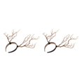 thumbnail image 1 of Scienceny Gothic Antlers Deer Horns Hair Hoop Headband Cosplay Headdress Xmas Natural 2piezas, 1 of 6