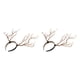 thumbnail image 4 of Kenally Gothic Antlers Deer Horns Hair Hoop Headband Headdress Xmas  Cosplay Natural 2piezas, 4 of 6