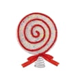 thumbnail image 2 of Christmas Candy Tree Topper Peppermint Candy Cane Christmas Tree Toppers 10.2 Inch Candy Swirl Christmas Ornament Glitter Xmas Tree Topper for Holiday Party Festive Home Decor, 2 of 7
