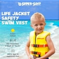 thumbnail image 3 of TRC Recreation Super Soft Child Size X Small Life Jacket Swim Vest, Yellow, 3 of 10