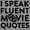 Sport Grey, variant on I Speak Fluent Movie Quotes Film Nerd Plus Size Crewneck Graphic Tee Shirt Brisco Brands 3X