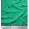thumbnail image 1 of Soimoi Green Rayon Fabric Print Fabric by the Yard 42 Inch Wide, 1 of 3
