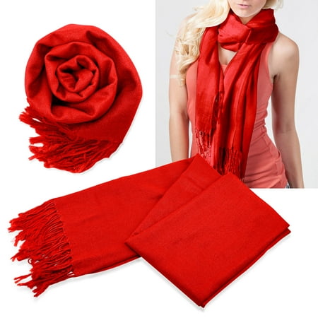 Fashion Women's Scarf Lightweight Long Scarfs Luxury Lady Classic Range Pashmina Silk Solid colors Wraps Shawl Stole Soft Warm Scarves For Women