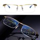 thumbnail image 5 of Gafas de lectura multifocales Sunnimix presbiopes miopía Oro 250 gra, 5 of 8