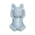 thumbnail image 3 of Estatua de Francés, escultura de perro, estatua creativa de perro sentado, adornos para jardín, camas de flores al aire libre, regalo de , No escuchar No escuchar, 3 of 8