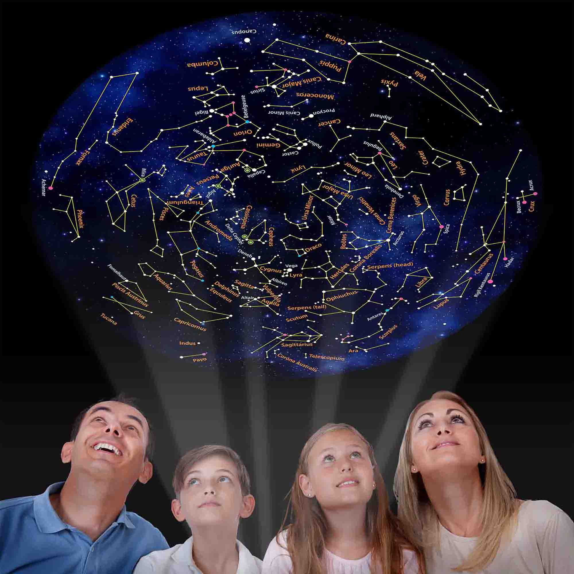 Brainstorm Toys: Night Sky Projector - Solar System, Constellations, Starlight & Moonlight Projector - 12' Projection